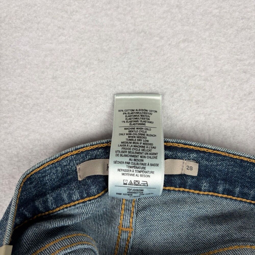 NWT HUDSON Nico Straight Ankle Maternity Jeans Women's 28 Blue Normcore Minimal - Picture 10 of 10